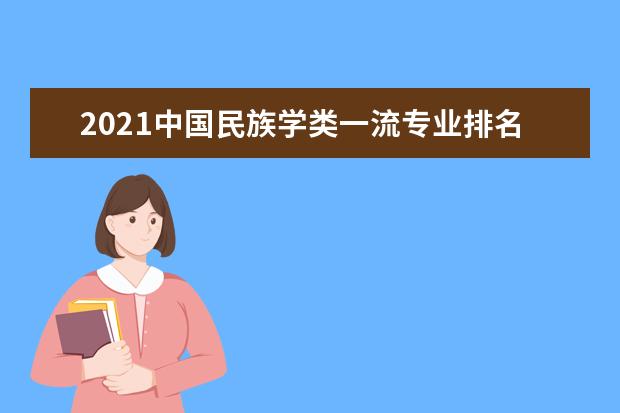 2021中国民族学类一流专业排名