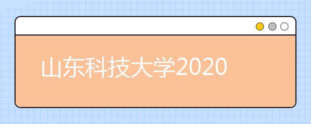 山东科技大学2020年艺术类专业招生简章