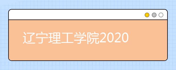 辽宁理工学院2020年美术类专业招生简章