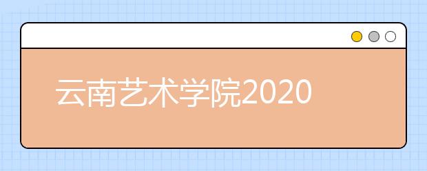 云南艺术学院2020年艺术类校考线上考试安排的公告