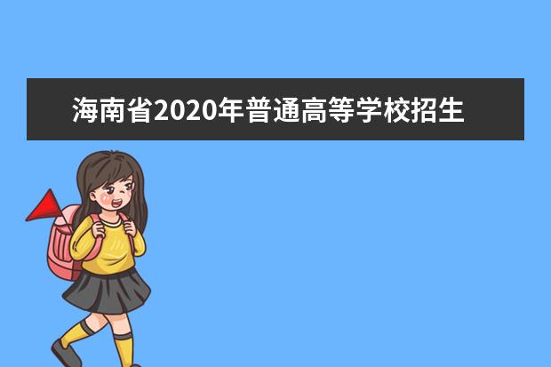 海南省2020年普通高等学校招生：招生考试经费