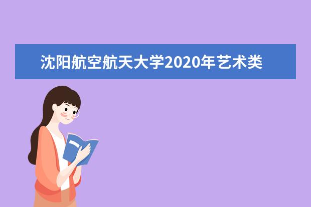 沈阳航空航天大学2020年艺术类本科专业录取分数线