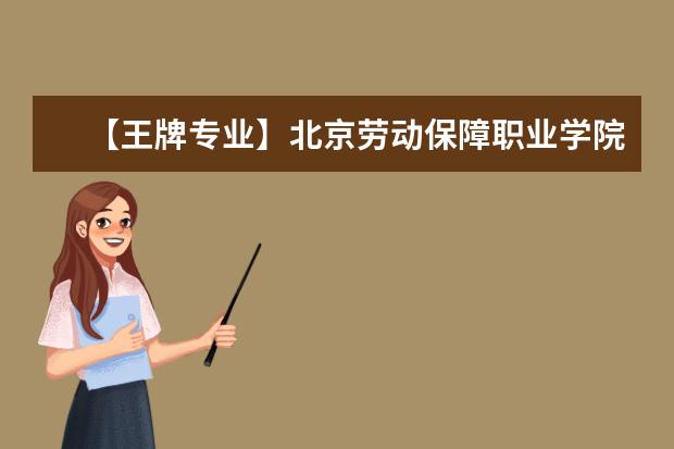 【王牌专业】北京劳动保障职业学院王牌专业有哪些