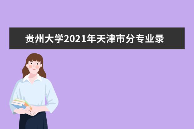 贵州大学2021年天津市分专业录取分数线