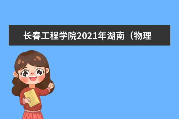长春工程学院2021年湖南（物理类）艺术类分专业录取分数线