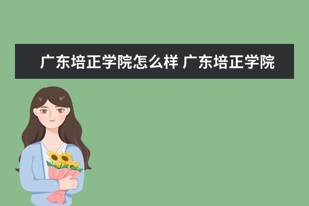 广东培正学院奖学金设置标准是什么？奖学金多少钱？