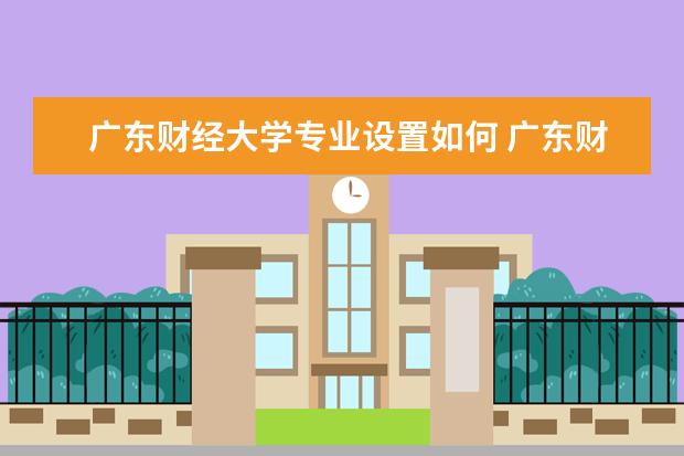 广东财经大学师资力量好不好 广东财经大学教师配备情况介绍